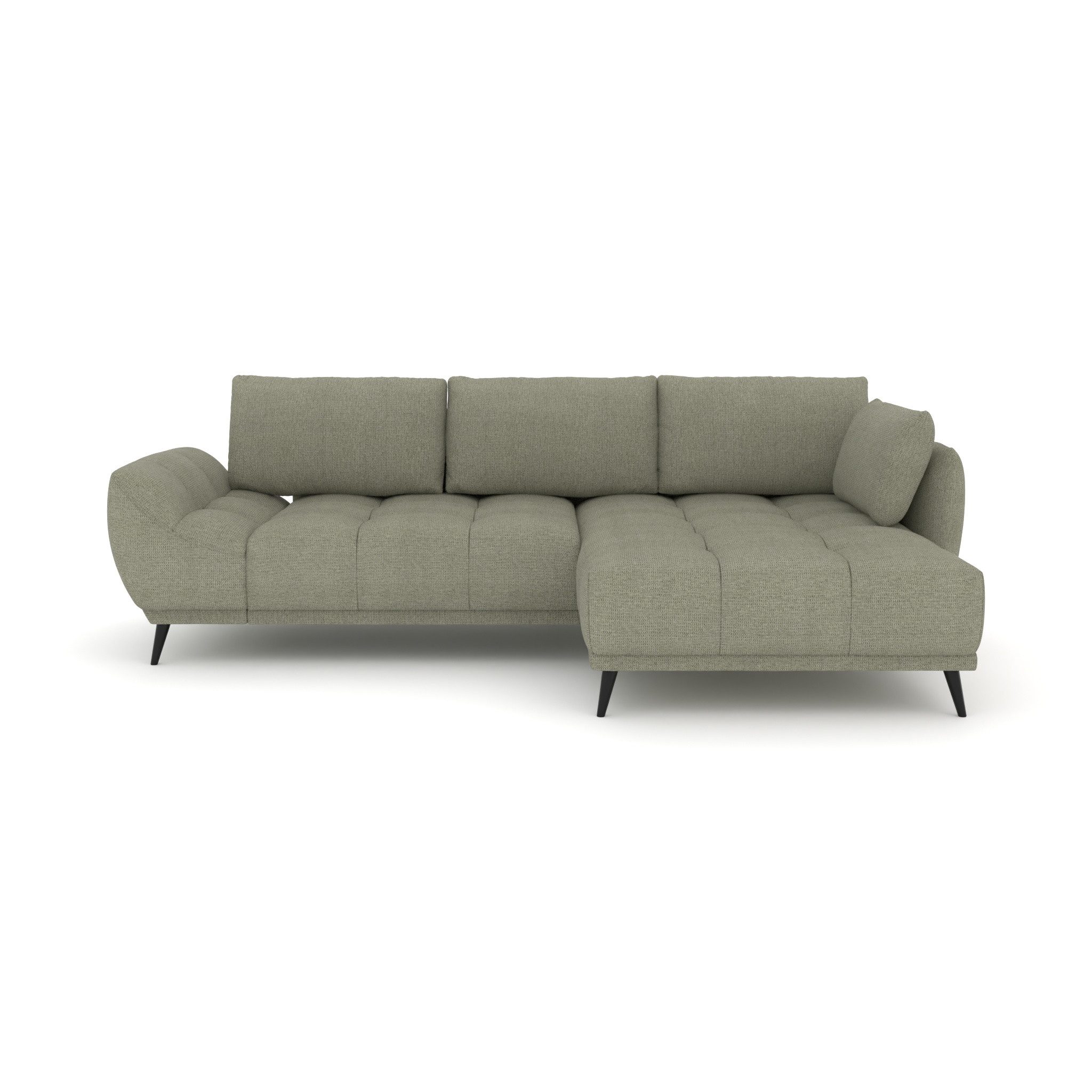 foamnova Schlafsofa Ferrara, mit Recamiere, Maße B 270 × T 169 × H 68 cm, Liegefläche 208 x 130 cm plus Bettkasten für Bettzeug