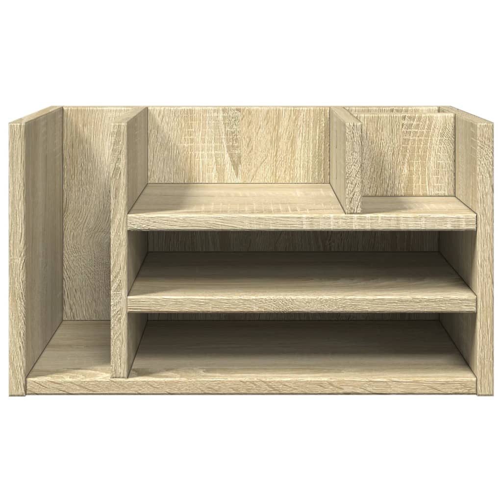 vidaXL Organizer Schreibtisch-Organizer Sonoma-Eiche 44,5x24x25 cm Holzwerkstoff – Bild 4 von 5