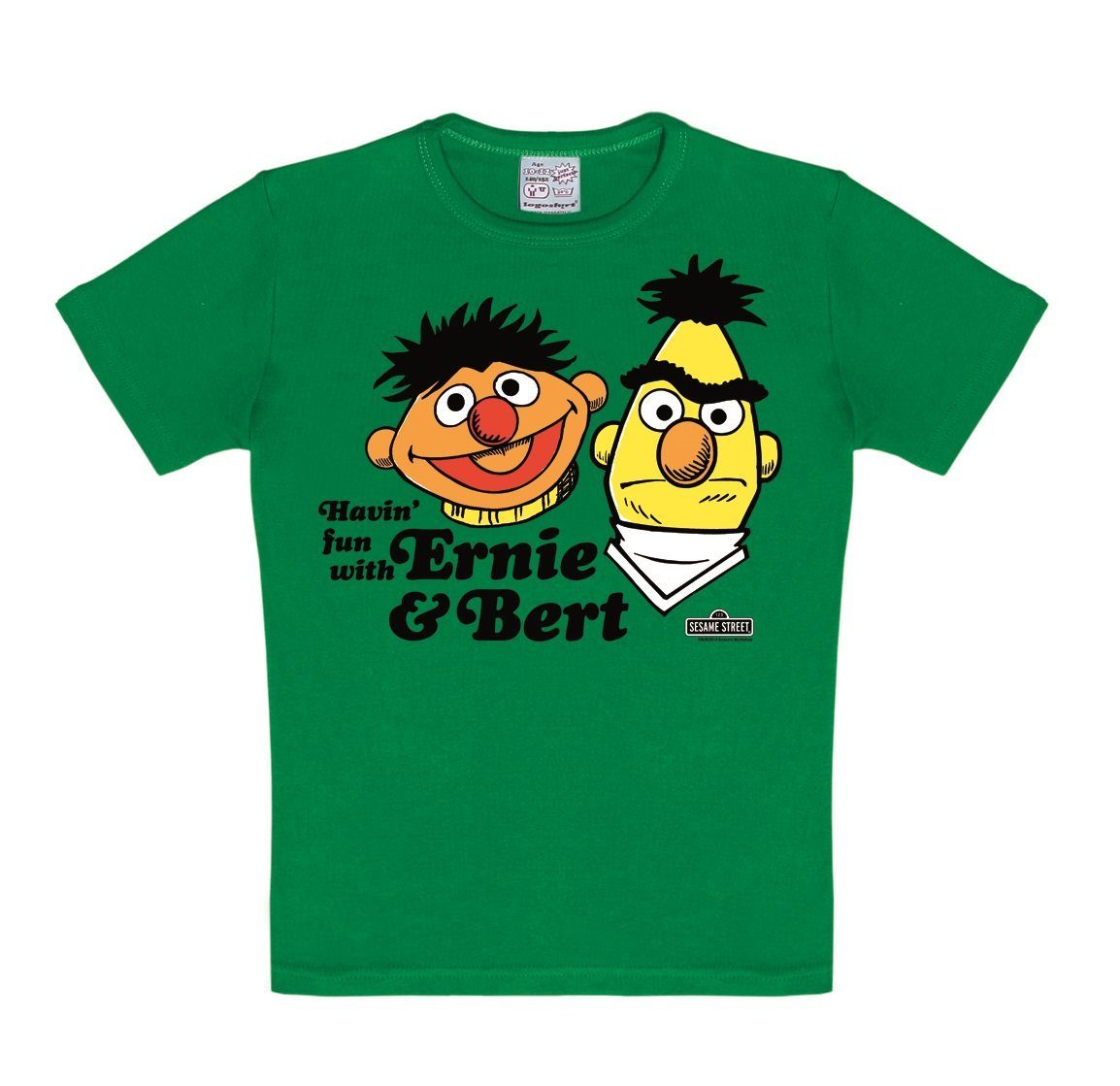 LOGOSHIRT TShirt mit niedlichem Frontprint »Ernie & Bert Havin`Fun« online kaufen OTTO
