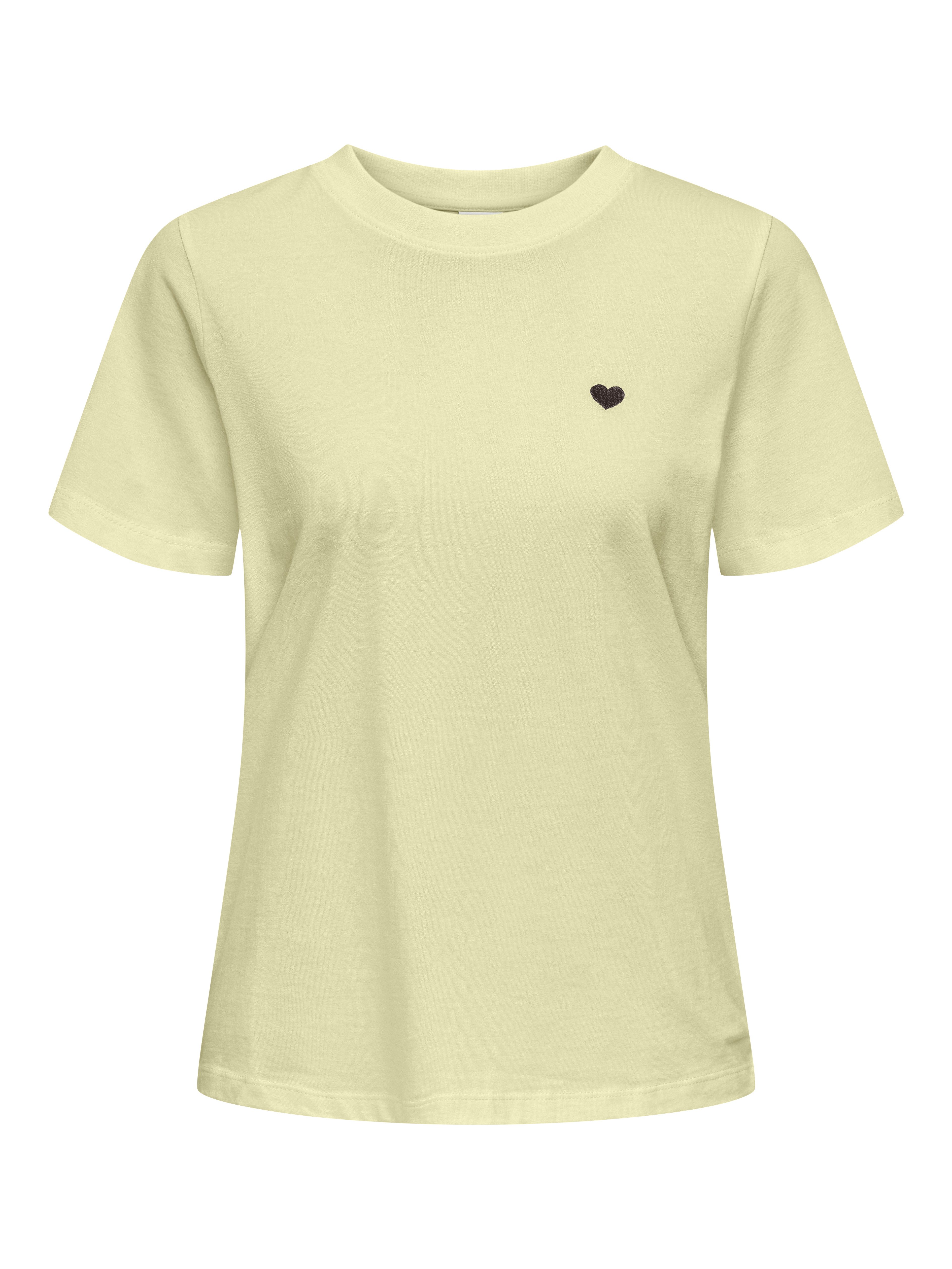 JDY Kurzarmshirt JDYPISA S/S PRINT TOP JRS NOOS mit Herz Stickerei günstig online kaufen