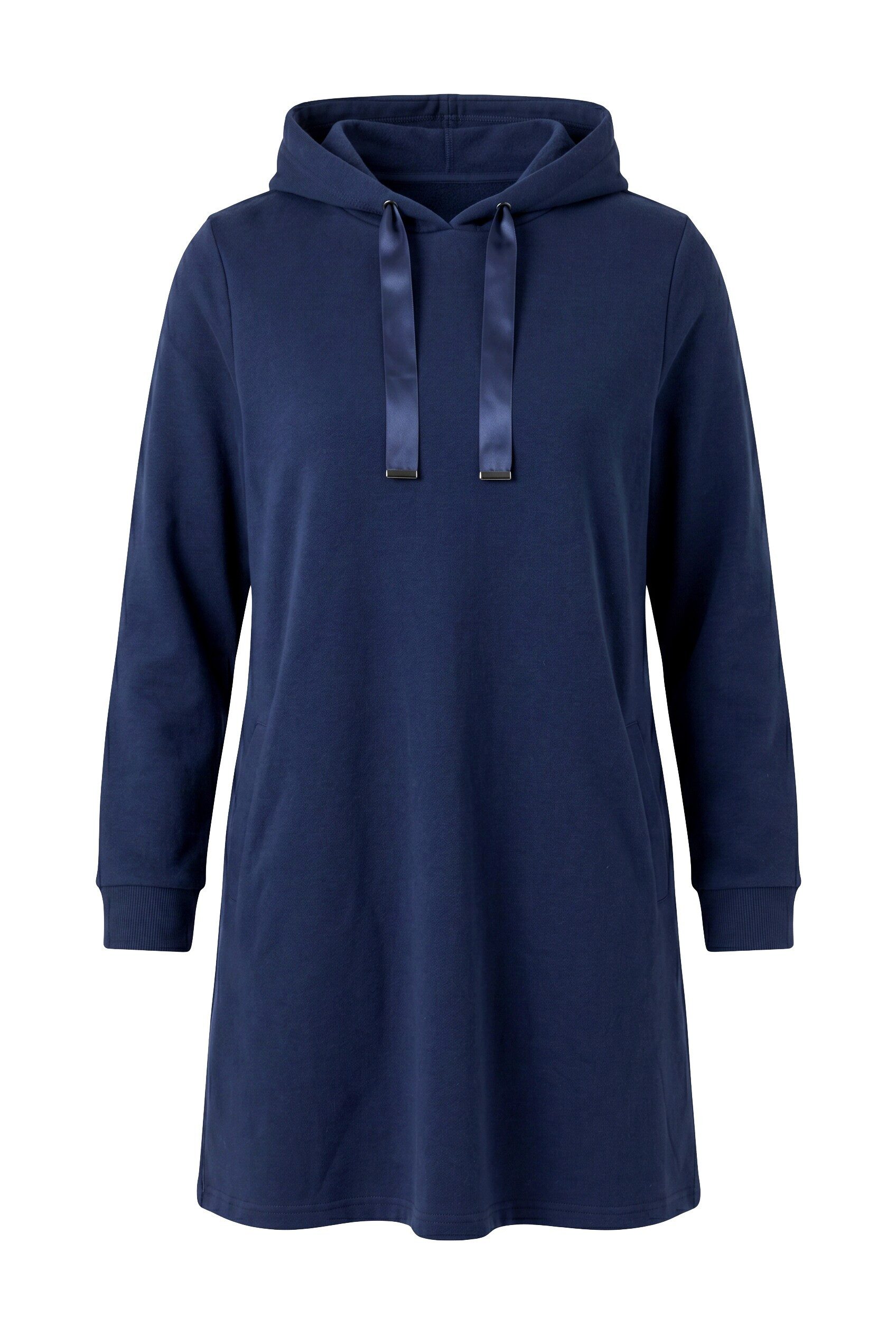 Ulla Popken Jerseykleid Sweatkleid Kapuze A-Linie Langarm Taschen – Bild 2 von 4