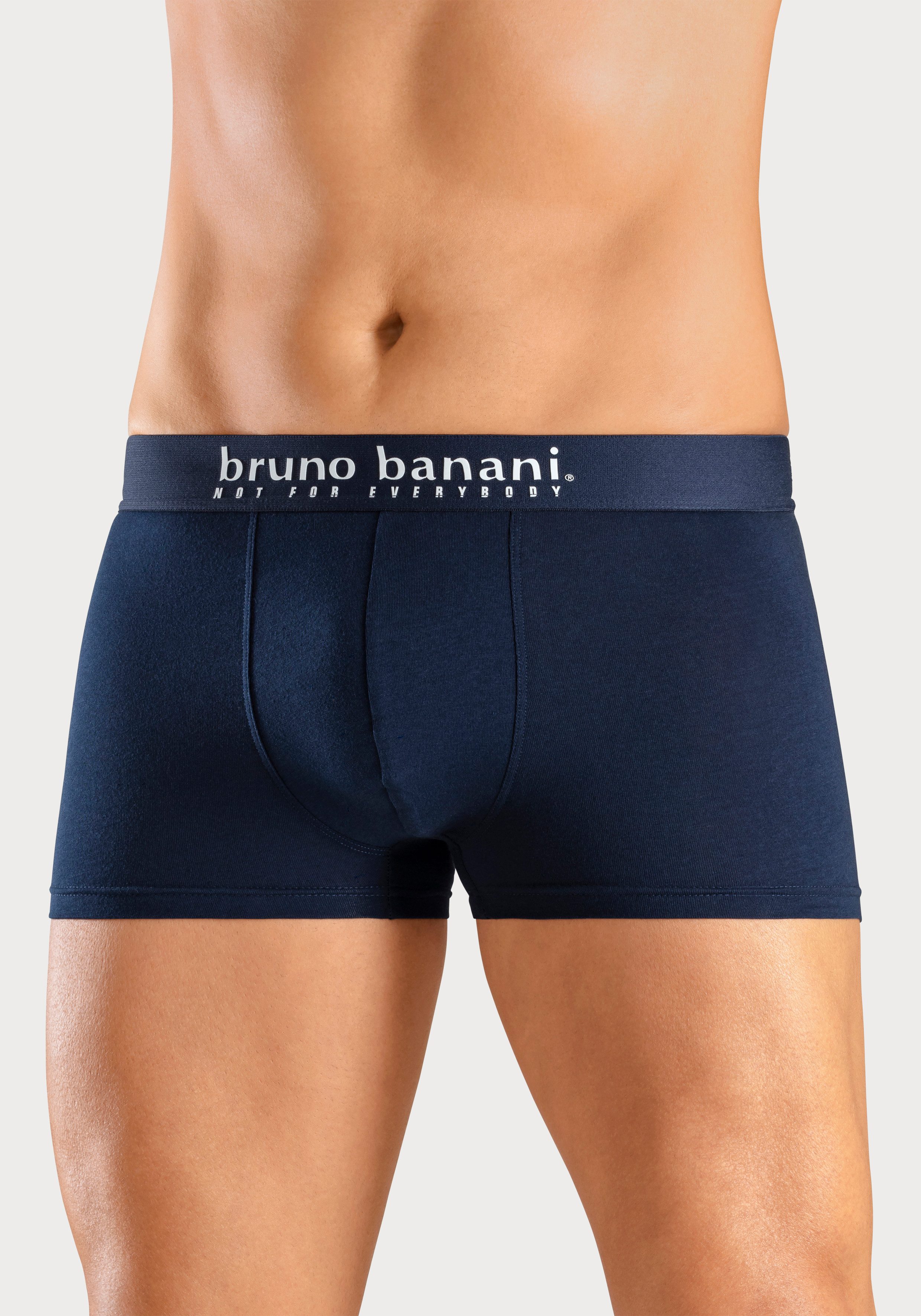 Bruno Banani Boxer Boxershorts für Herren (Packung, 4-St., 4er-Pack) mit Palmendruck und unifarben aus Baumwollmischung