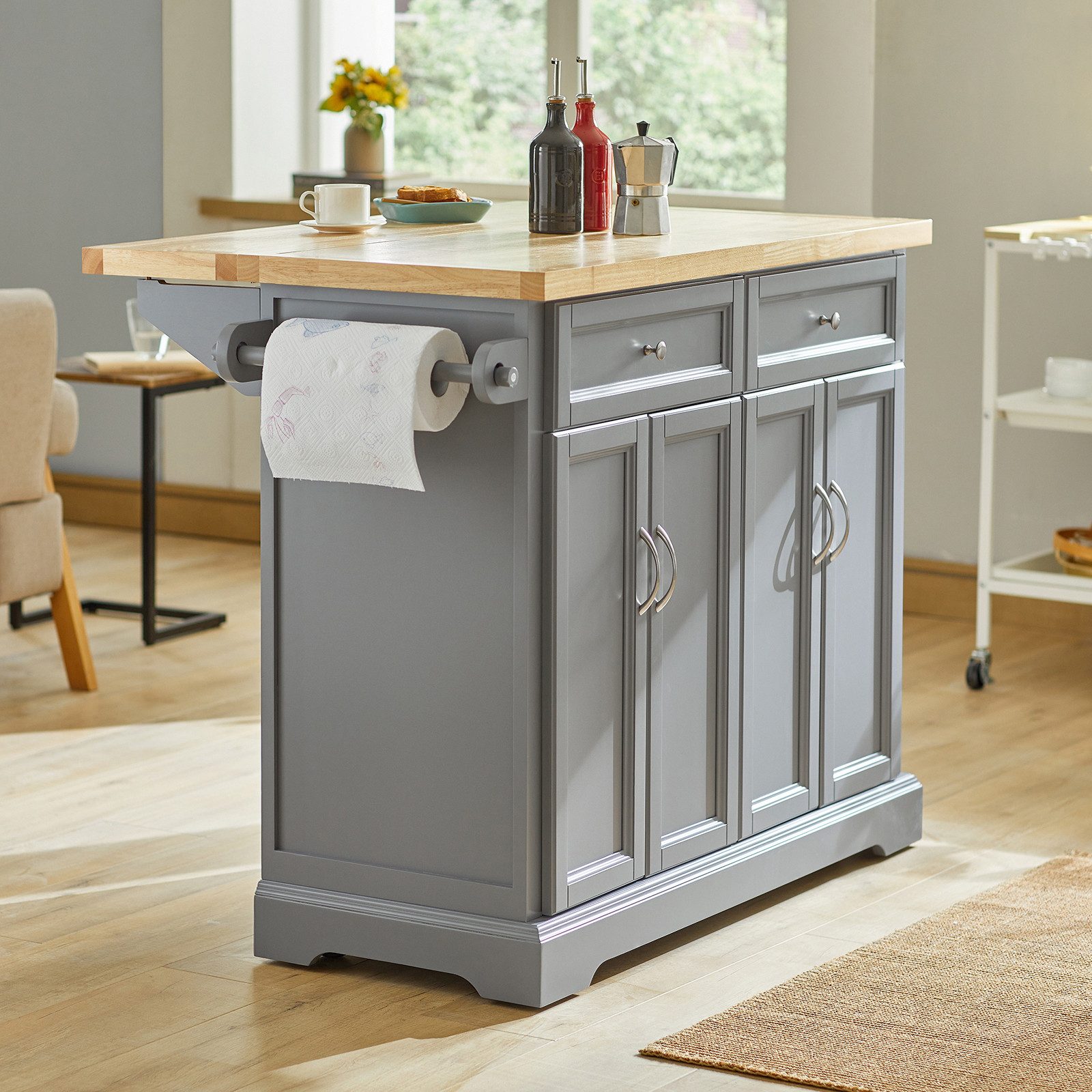 SoBuy Küchenwagen FKW71, Küchenwagen auf Rollen Rollwagen Barwagen für Küch günstig online kaufen