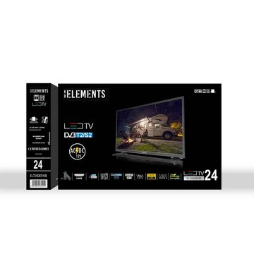 KB Elements ELT24DE910B LED-Fernseher (60,00 cm/24 Zoll, Full HD, 12/220 Volt, Hotelmodus, Triple Tuner)