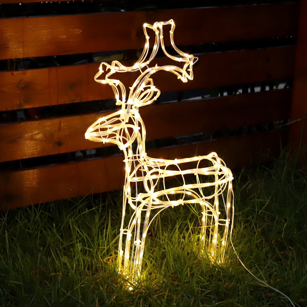Salcar LED Dekolicht 60cm Rentier Weihnachtsdeko Hirsch Beleuchtet LED Lich günstig online kaufen