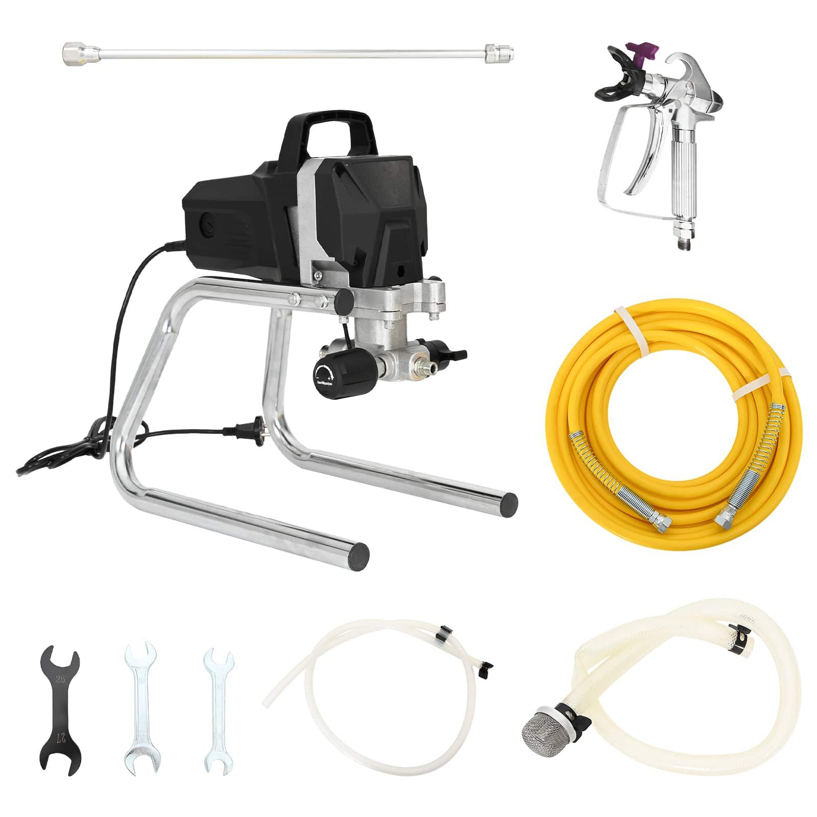 vidaXL Farbsprühpistole Airless-Farbspritzgerät 10 m Sprühschlauch 220V 2L/min 227 bar, 1-tlg. – Bild 3 von 5
