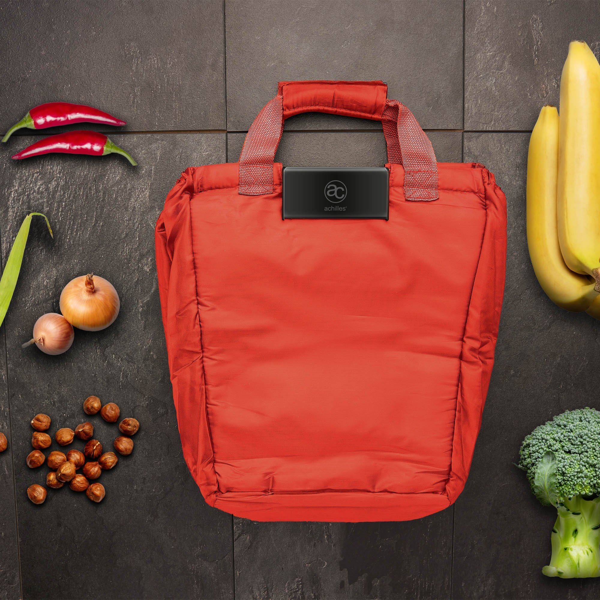 achilles Einkaufsbeutel Easy-Cooler Einkaufswagentasche mit rot l 40 Kühlfunktion
