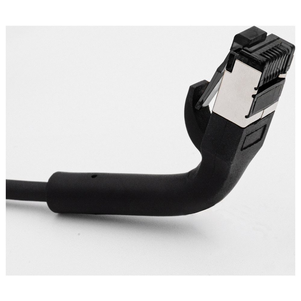 Maxtrack Maxtrack TI42-2L RJ45 Patchkabel CAT 8.1 U/FTP 2 m Schwarz Einzelschir Netzkabel, (200.00 cm)