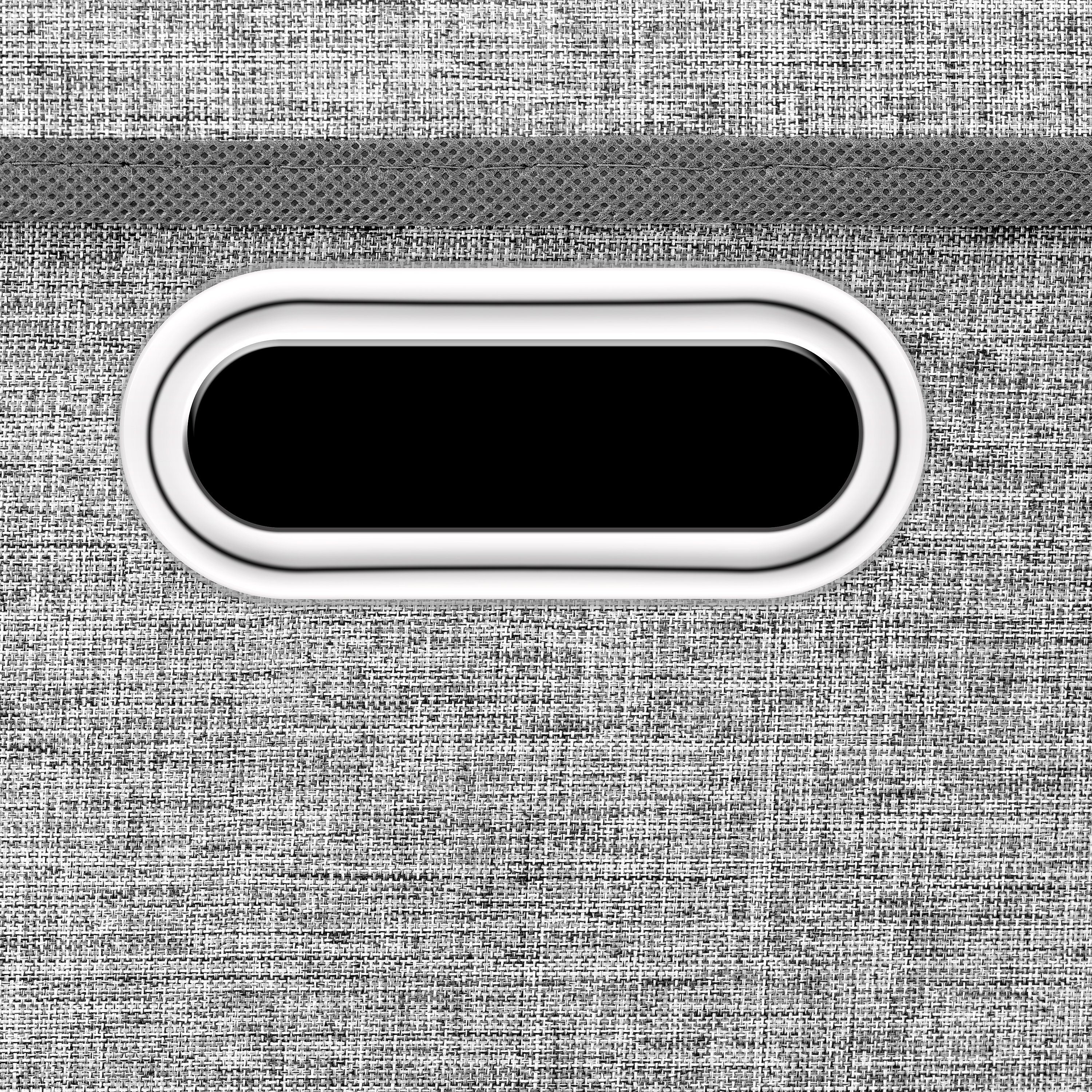 StickandShine Faltbox 2er Set mit Deckel 25x25 cm – Hellgrau, Schwarz, Weiß, Türkis, Creme – Bild 3 von 5