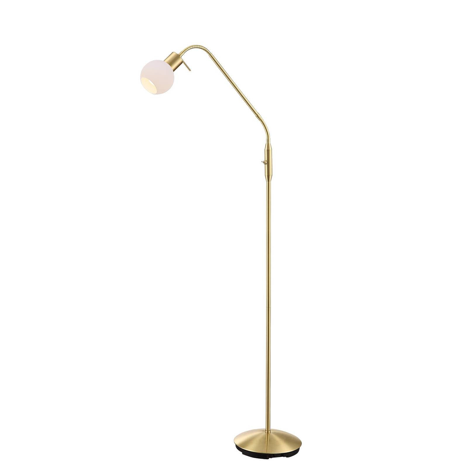 Lindby Stehlampe Elaina, Metall, Gold / Messing IP20, 1 x 10 W LED