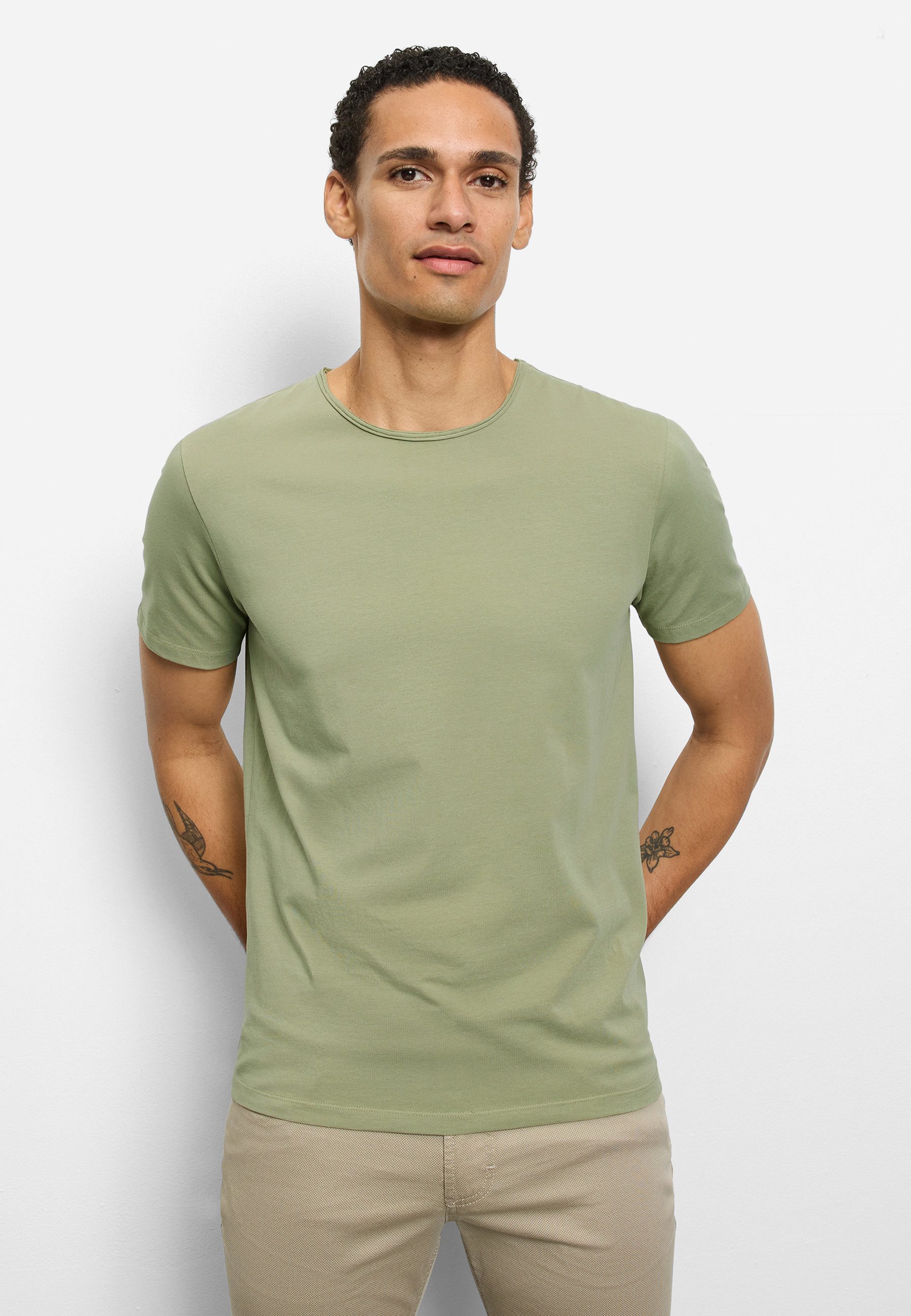 OLYMP T-Shirt OLYMP Casual Wirk, T-Shirt