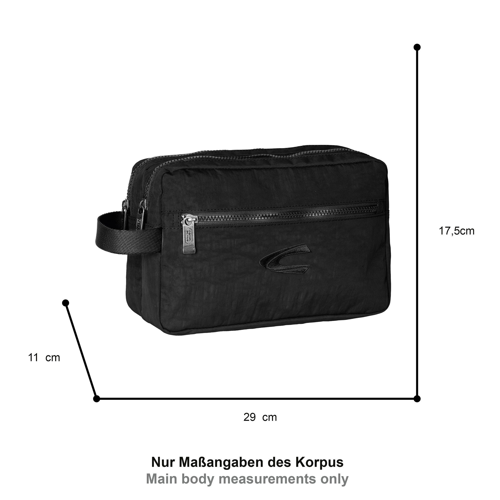 camel active Kulturbeutel Journey, aus leichtem robusten Nylon, funktional perfekt für alle Lebenslagen