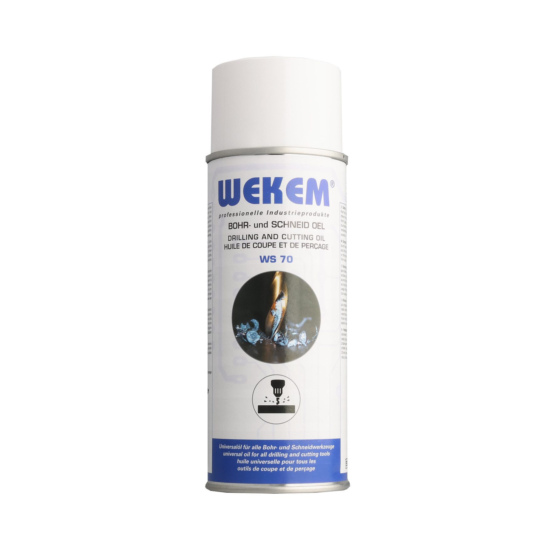 WEKEM Bohr- & Schneidöl WS 70 – starke Schmierwirkung & Kühlung – 400 ml, 400 ml, (1-St), schützt Werkzeug & Material