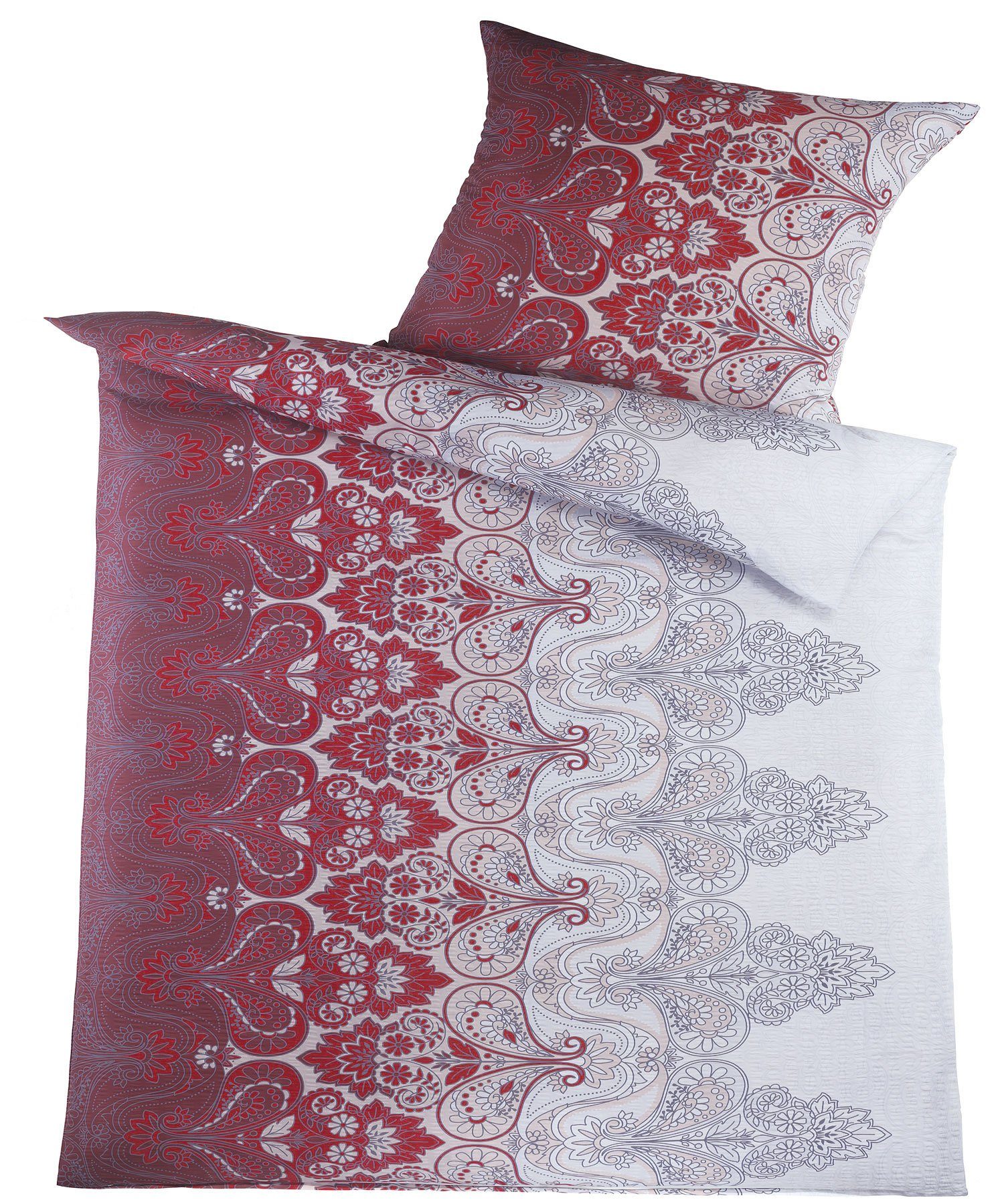 KH-Haushaltshandel Bettwäsche Seersucker Bettwäsche 135x200 +80x80cm, günstig online kaufen