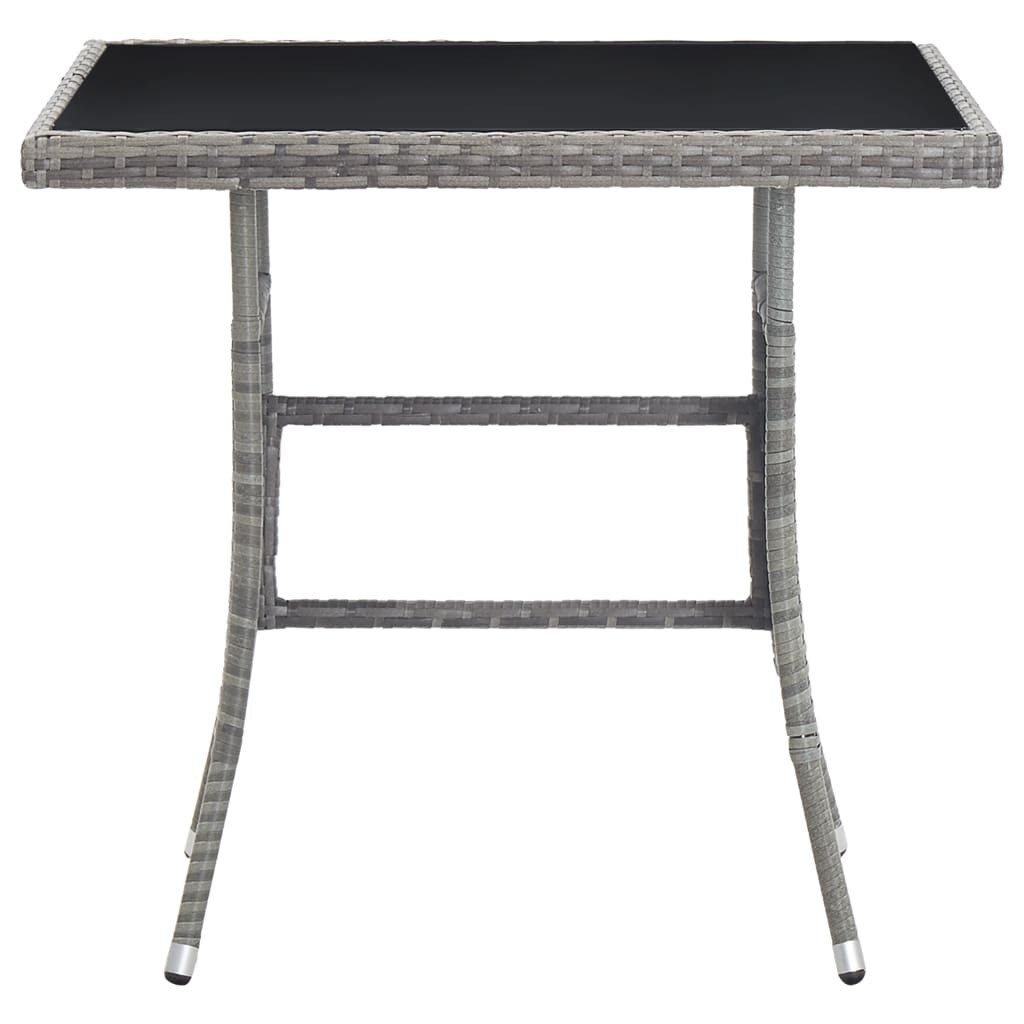 vidaXL Gartentisch Gartentisch Grau 80x80x74 cm günstig online kaufen