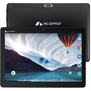 Acepad A145T v2024 Full-HD Tablet (10.1", 128 GB, Android, 4G (LTE), 6GB Ram, 10", Wi-Fi, FHD 1920x1200, mit USB-Tastaturtasche)