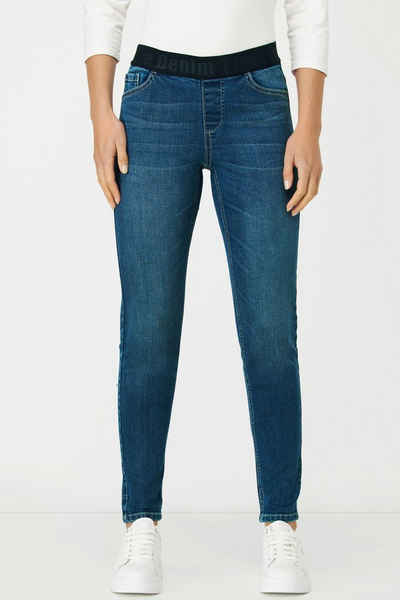 Gina Laura Jeggings Jeans Julia Elastikbund schmale 4-Pocket-Form