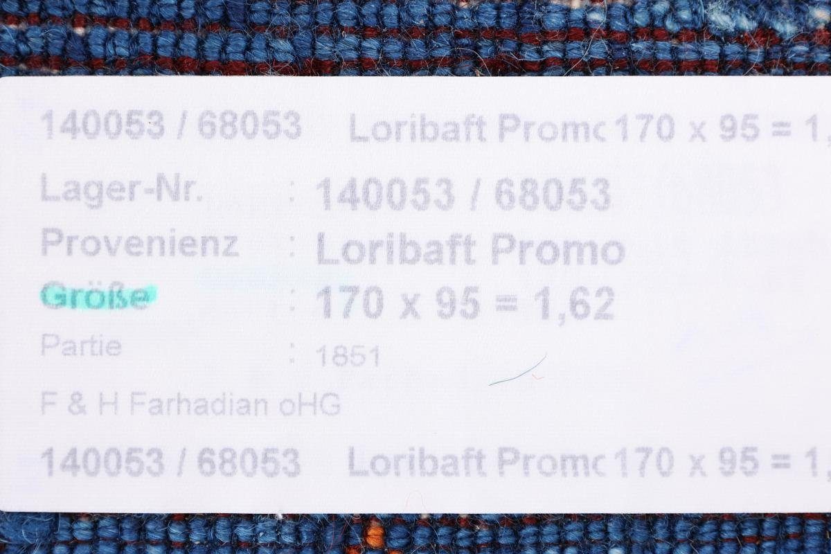 Loribaft Atash rechteckig, Handgeknüpfter Moderner, Trading, Perser Höhe: 12 Orientteppich 94x171 Gabbeh Nain mm