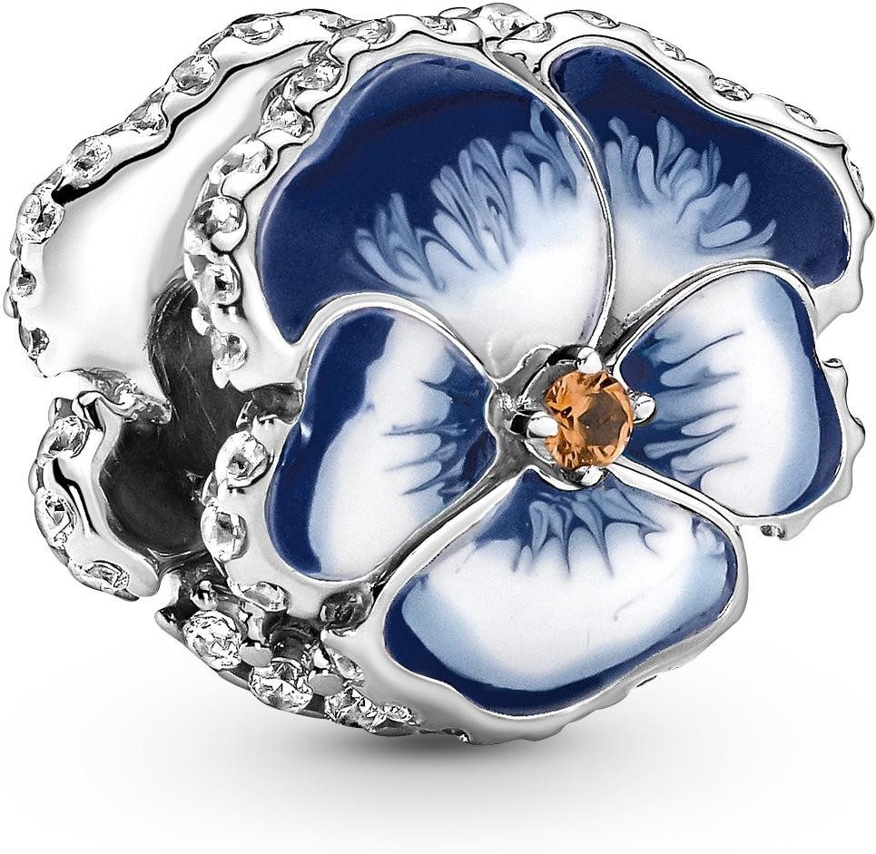 Pandora Kettenanhänger Pandora Blaues Stiefmütterchen Charm 790777C02 Anhän günstig online kaufen