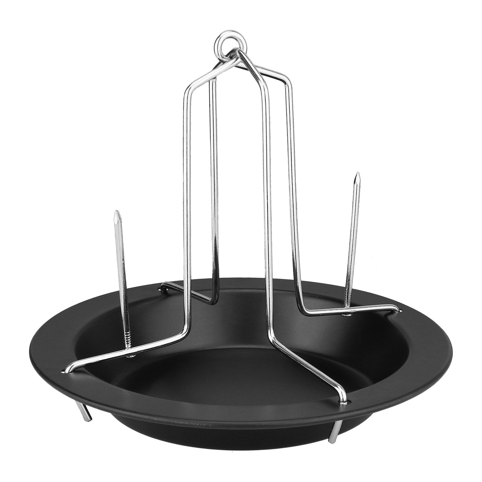Wellgro Ofenschale 2er SET Hähnchenbräter - Hähnchen Ständer, Metall – Bild 2 von 5