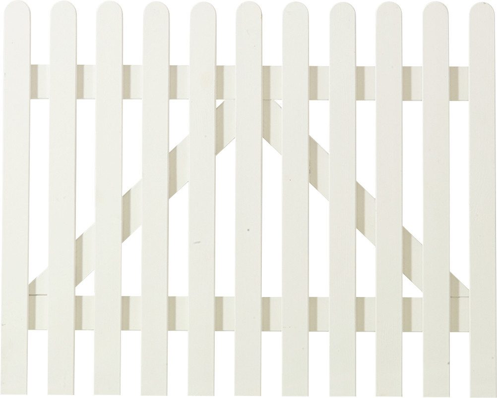 PLUS Zaun Plus Vorgartentor Retro 100 x 80 cm weiß