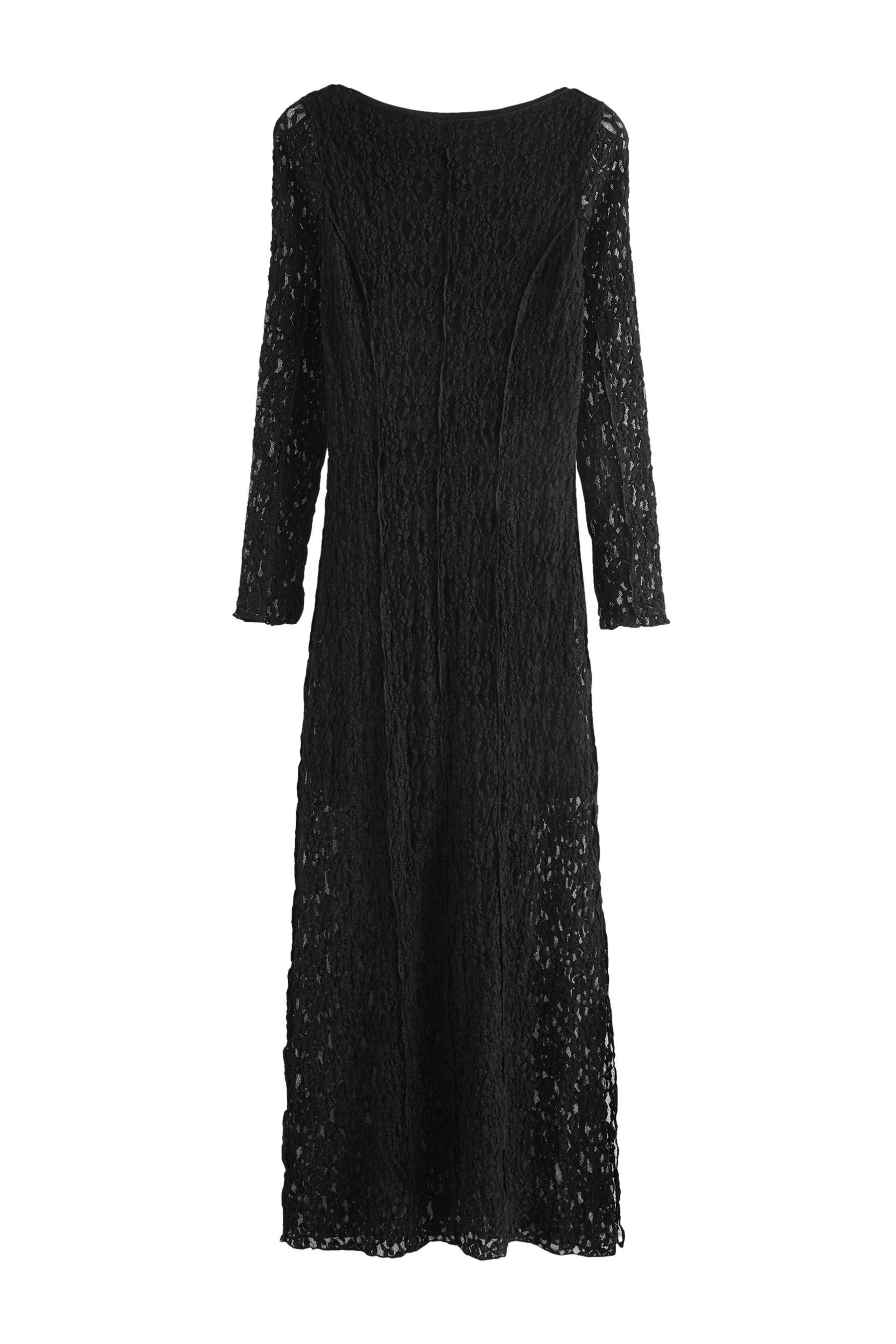 Next Maxikleid Langärmeliges Maxikleid aus Spitze günstig online kaufen