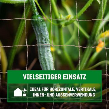 GardenGloss Gartenzaun Jute Ranknetz: Nachhaltig, biologisch abbaubar, für Gurken, Tomaten