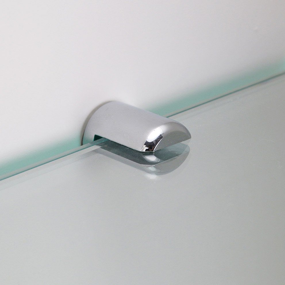SONNI Einlegeboden Glasregal St), Duschraum transparent (2 Sicherheitsglas für Duschwand Lagerregal