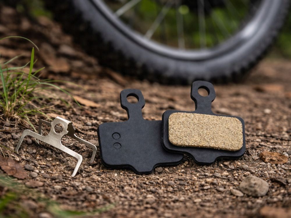 VERK GROUP Bremsbelag Fahrrad Bremsbeläge 1 Paar Scheibenbremse Disc Pads E-Bike (Paar, 2-St), Inklusive Montagefeder, Für Scheibenbremsen – Bild 3 von 5