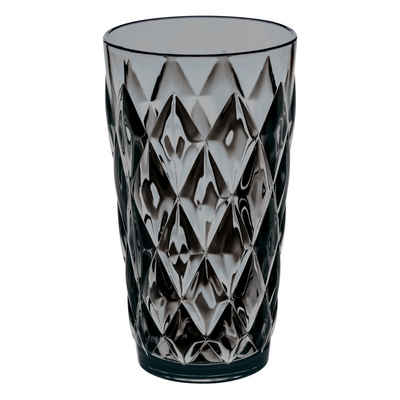 KOZIOL Glas »Crystal L Transparent Grey 450 ml«, Kunststoff