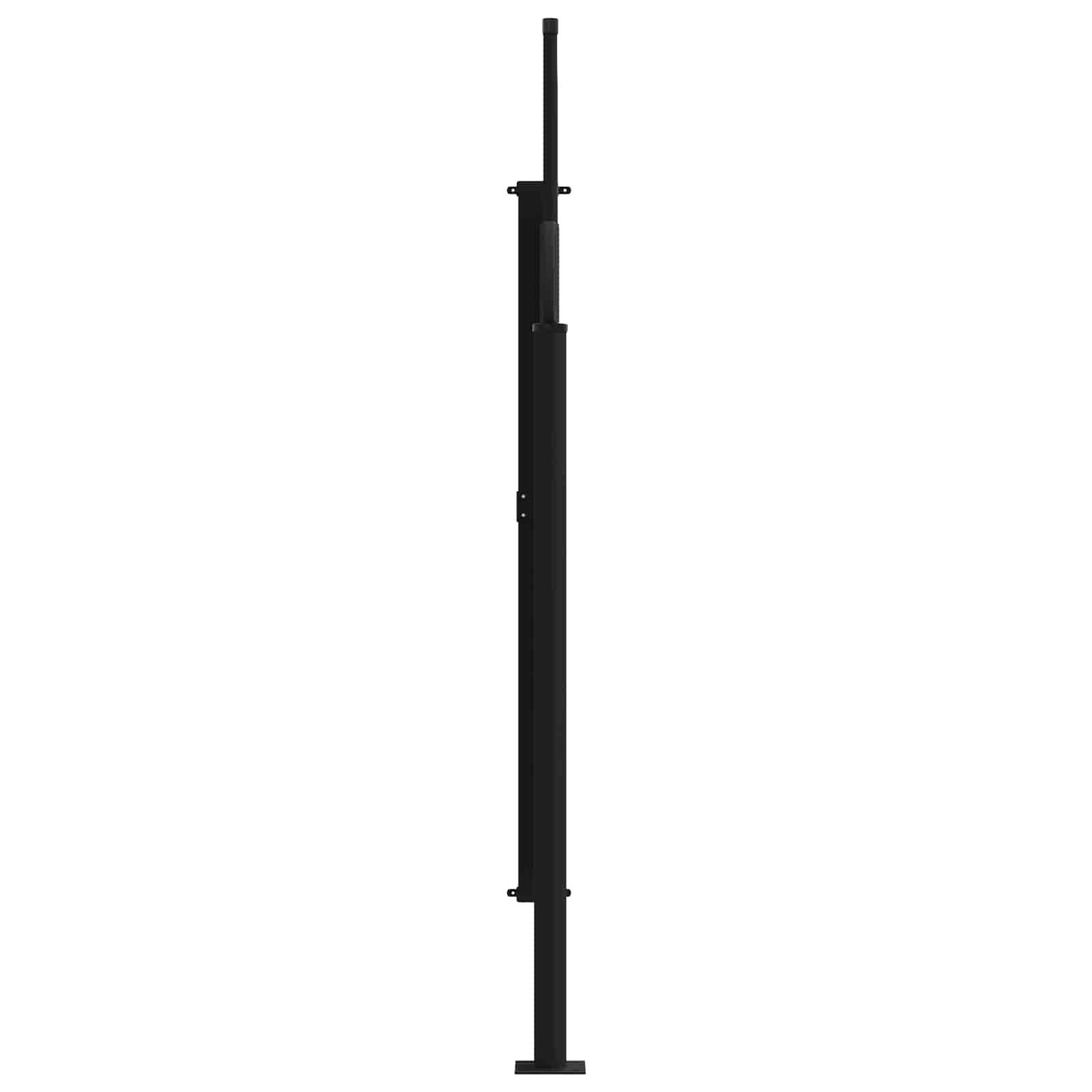 vidaXL Seitenmarkise Ausziehbares Seitenmarkise Braun 300 x 170 cm Polyester (1-St)