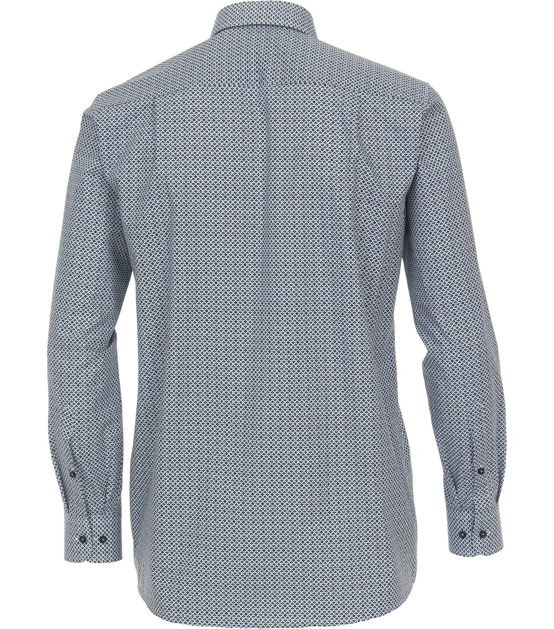 CASAMODA Langarmhemd Comfort Fit (100) Blau 1/1 Popeline-Hemd