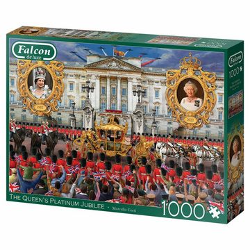 Jumbo Spiele Puzzle Falcon The Queens Platinum Jubilee 1000 Teile, 1000 Puzzleteile
