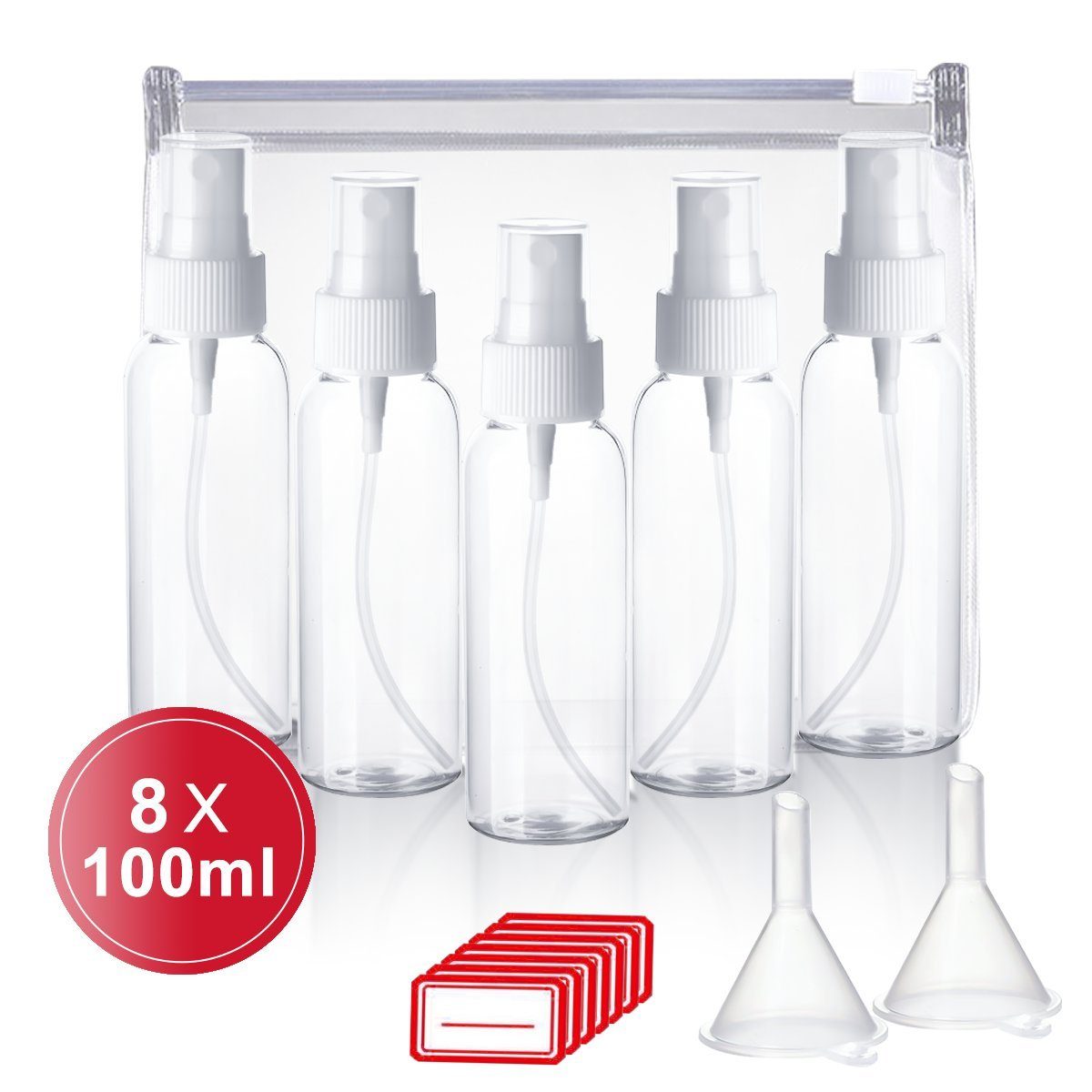 Sprühflasche Perfekter Sprühnebel: Wiederverwendbares Sprühflaschen-Set