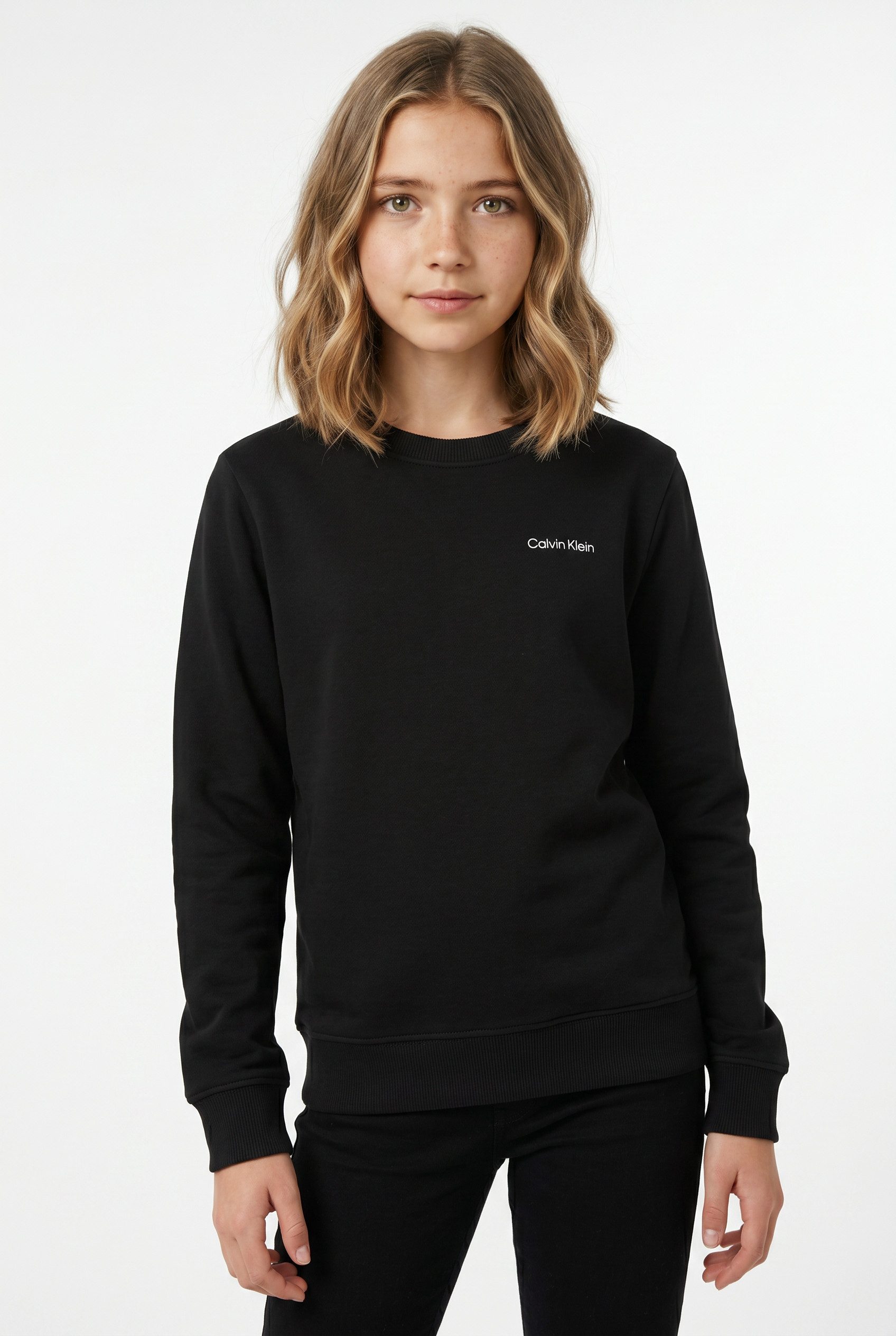 Calvin Klein Jeans Sweatshirt SMALL CHEST LOGO REGULAR Regular fit, Logoschriftzug