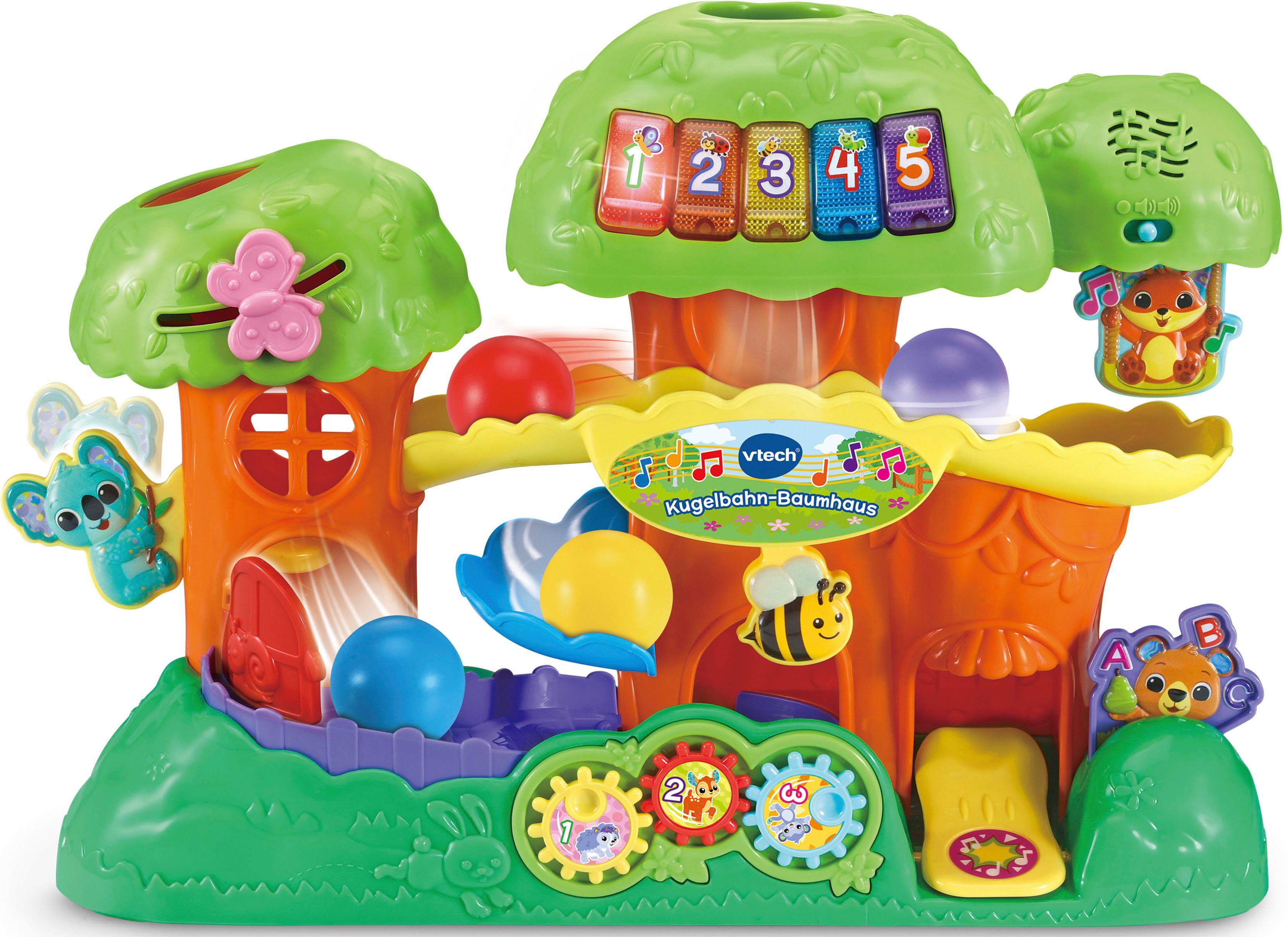 Vtech® Kugelbahn Vtech Baby, Kugelbahn-Baumhaus, mit Sound