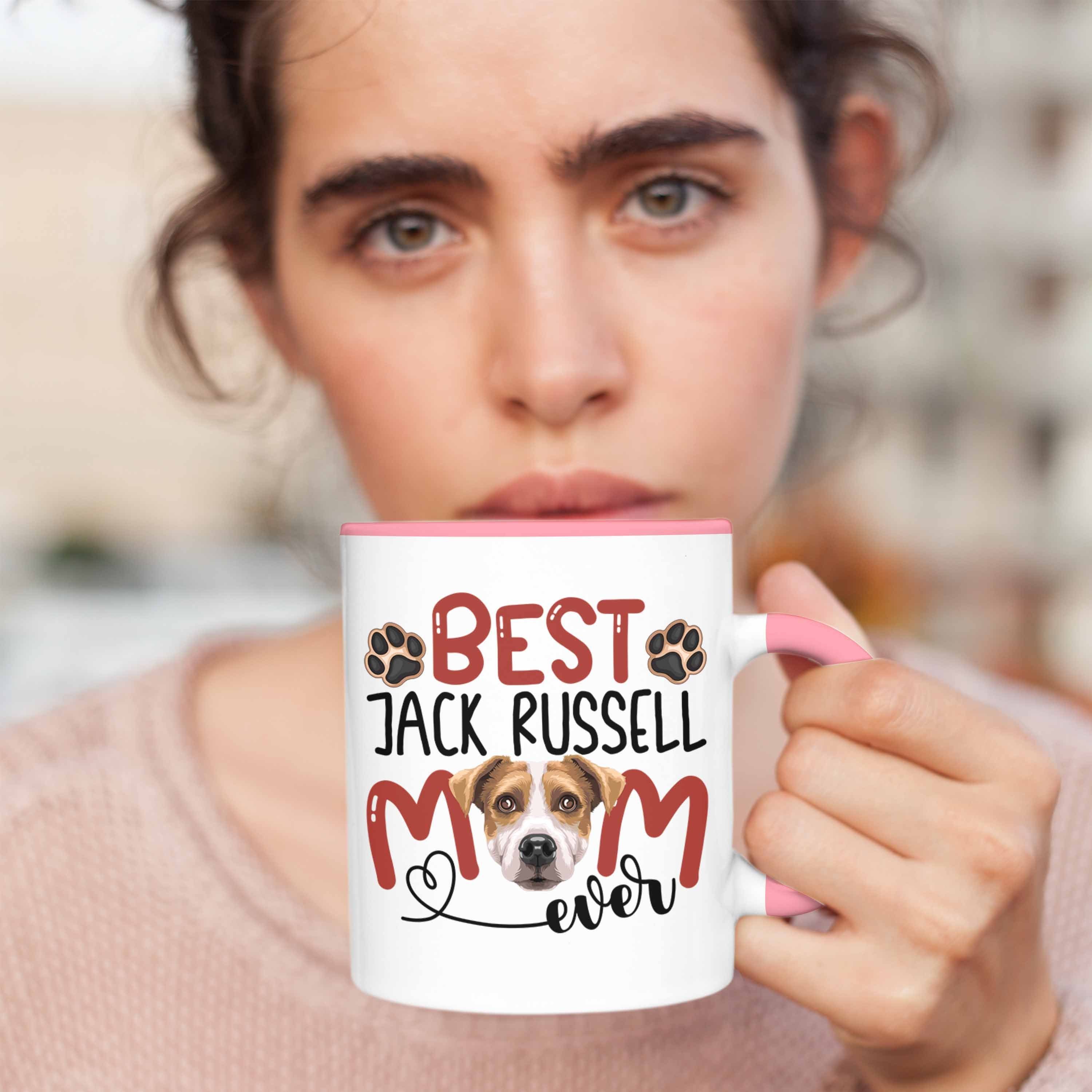 Geschenkide Russell Besitzerin Mom Spruch Jack Geschenk Tasse Trendation Tasse Lustiger Rosa