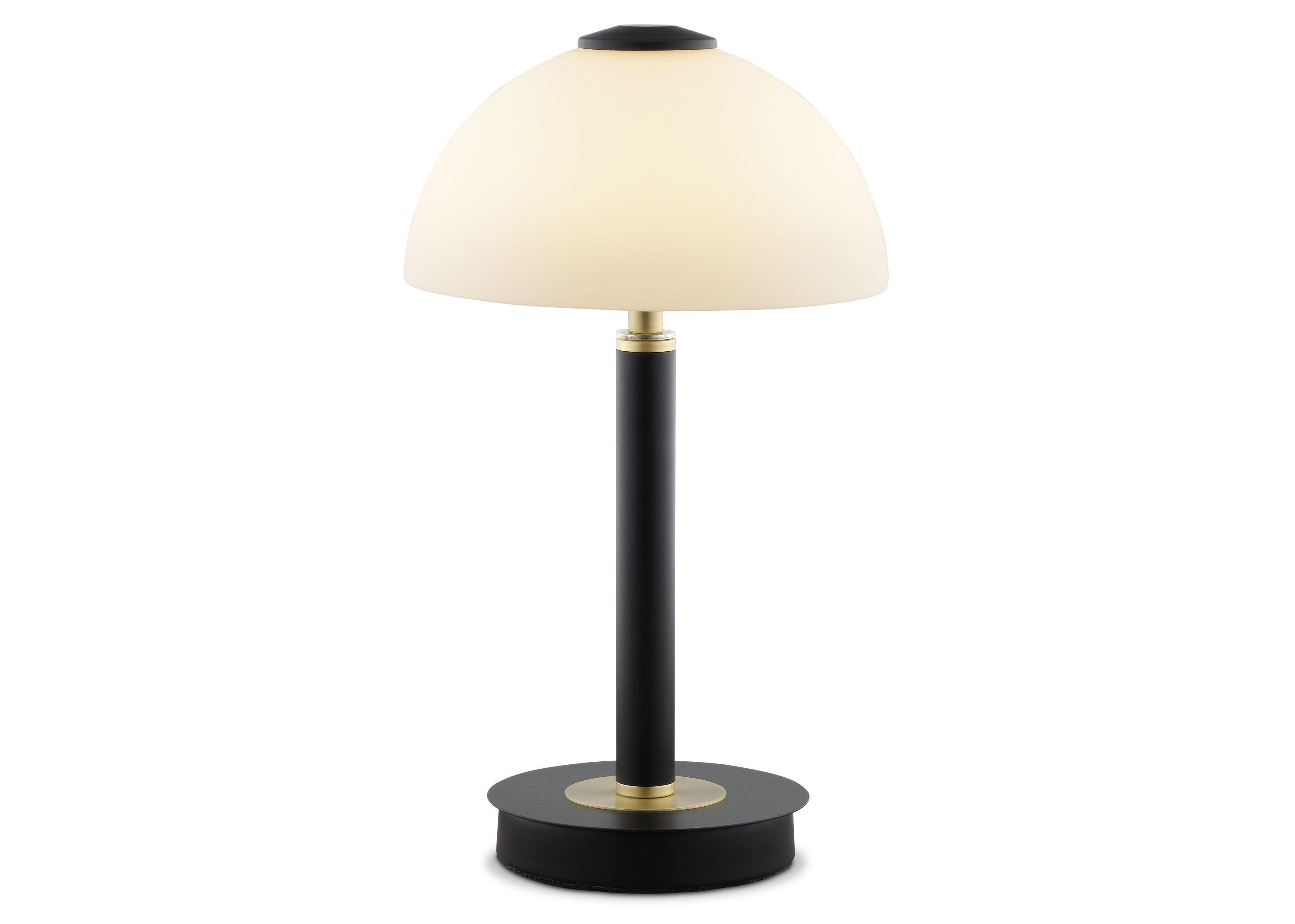 casa NOVA Smarte LED-Leuchte casa NOVA LED-Tischleuchte Lui DH 23x33.50 cm schwarz, Warmweiß