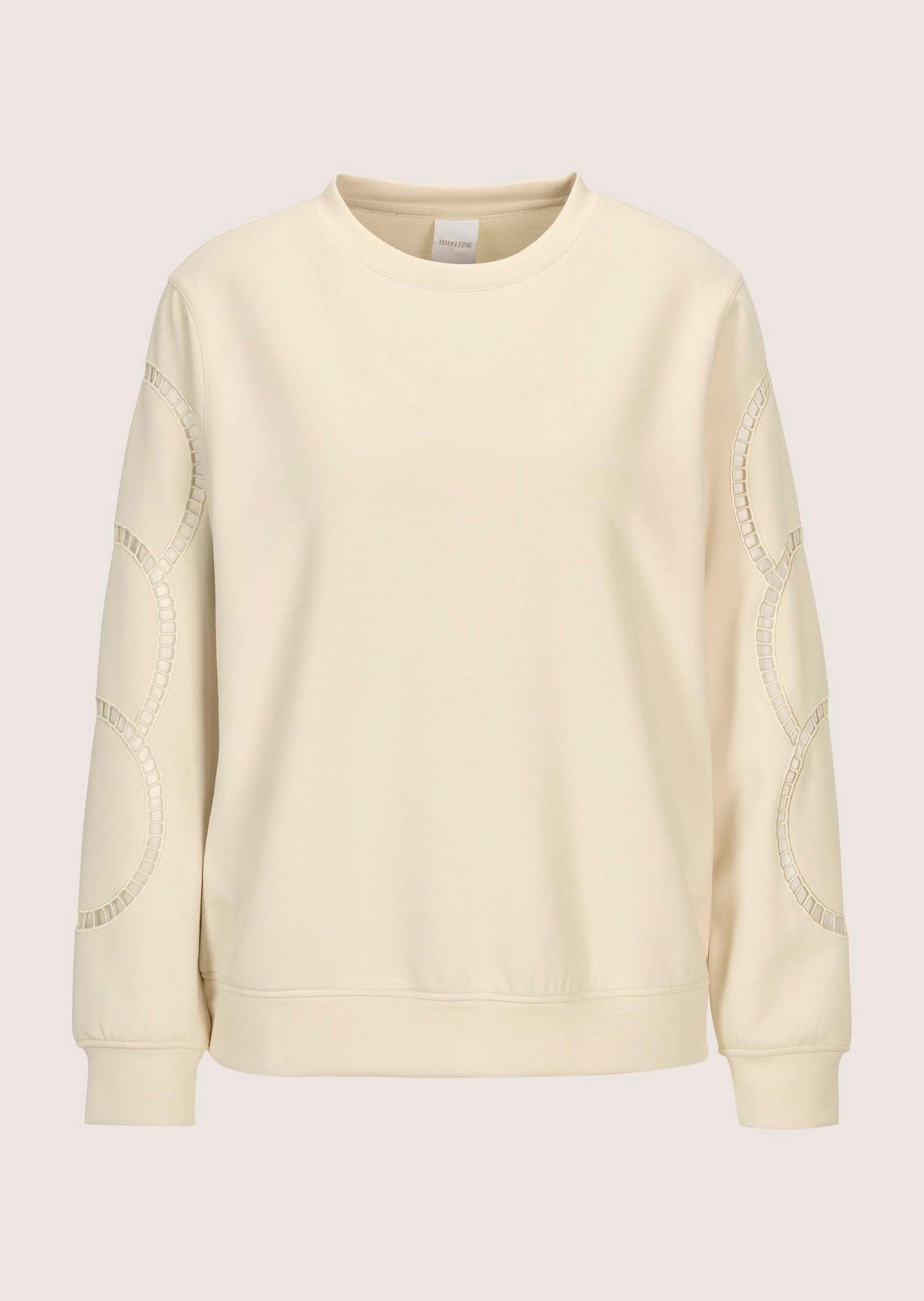 Langarmshirt Langarm-Oberteil mit Mesh-Details