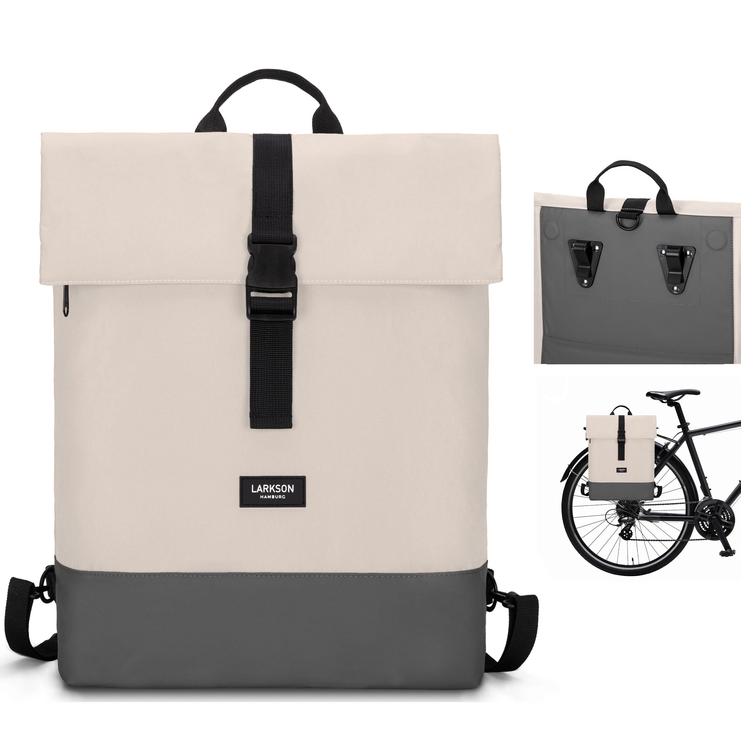 LARKSON Fahrradtasche Tammo Bike Fahrrad Rucksack Gepäckträger (1-tlg), Rucksack und Gepäckträgertasche, Wasserabweisend