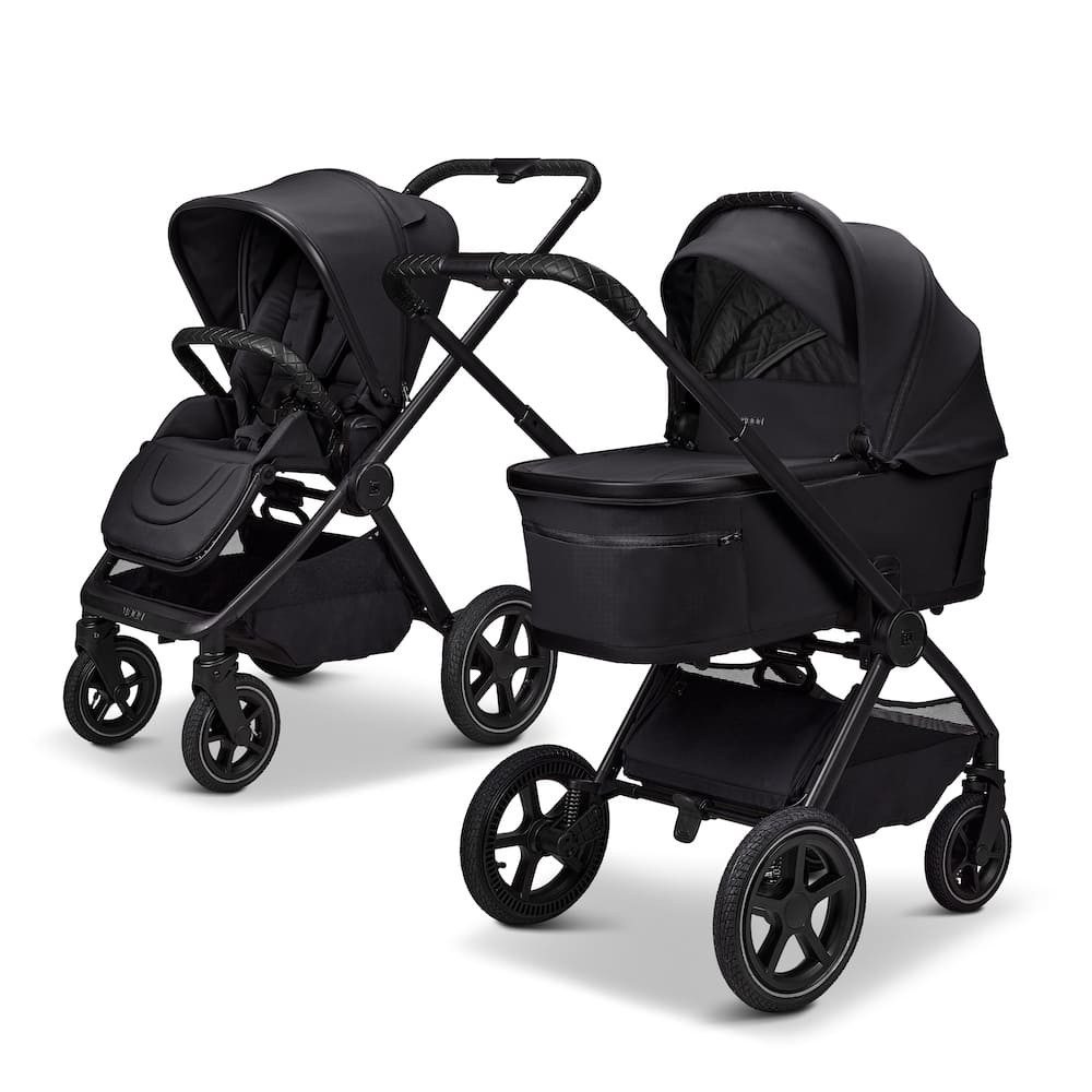Moon Kombi-Kinderwagen Gio Fold Air Kombikinderwagen, Gestell und Babywanne mit einem Handgriff zusammenfaltbar