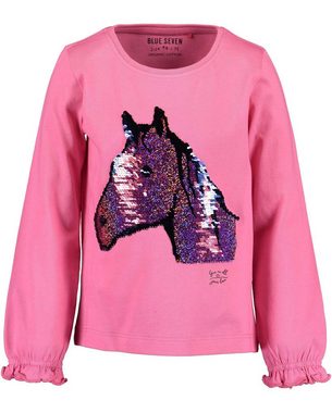 Blue Seven Longsleeve Longsleeve für Mädchen mit Pferde Motiv (1-tlg) aus reiner Baumwolle, mit Frontprint