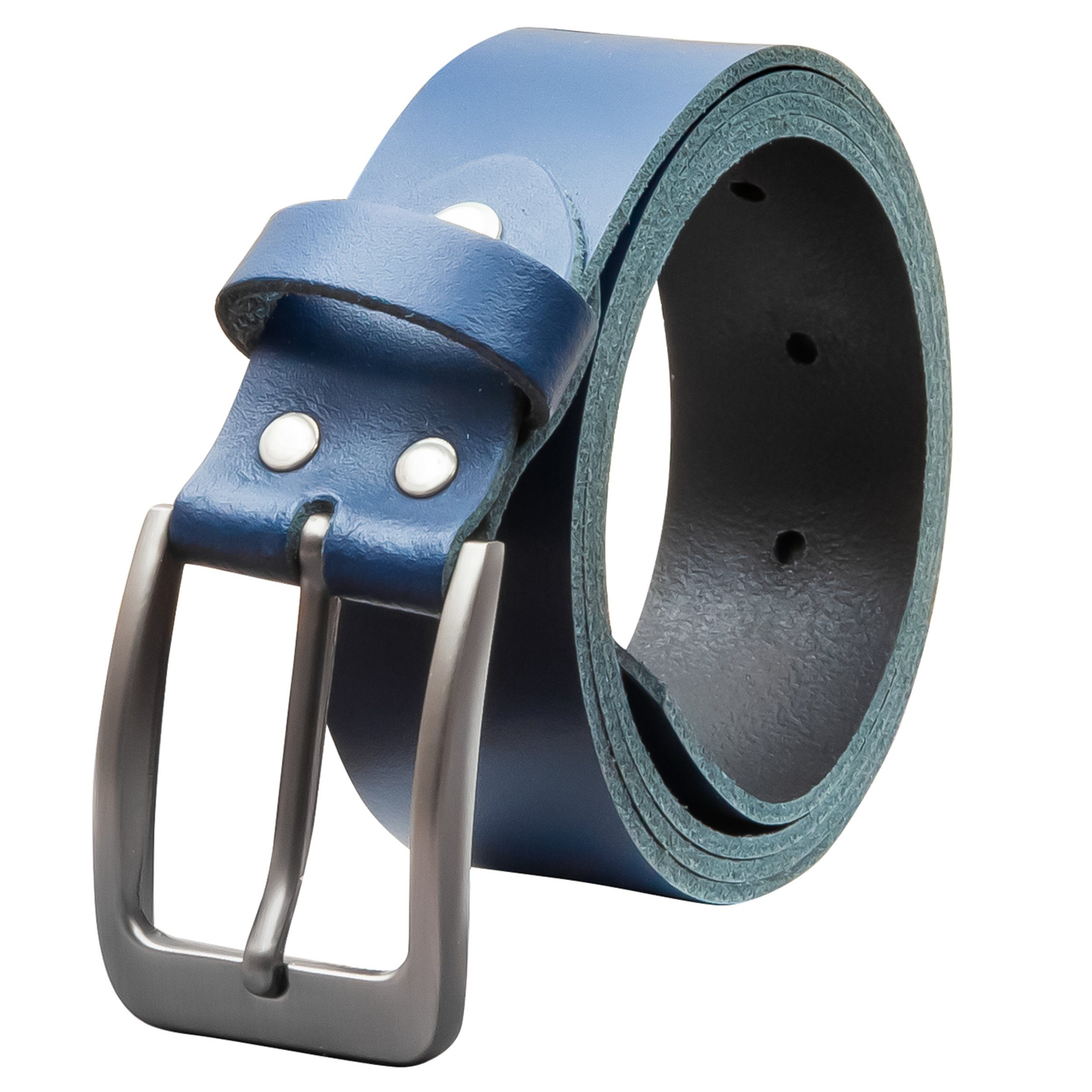 COLOGNEBELT Ledergürtel OM411-SL-Dunkelblau MADE IN GERMANY, Dunkelblau Kür günstig online kaufen