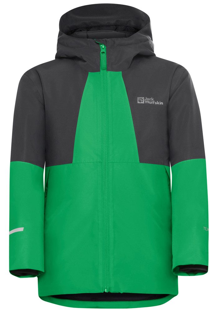 Jack Wolfskin Funktionsjacke TERRAVIEW 2L JKT M fest verbundene Kapuze, 2 Eingrifftaschen, 1 Innentasche