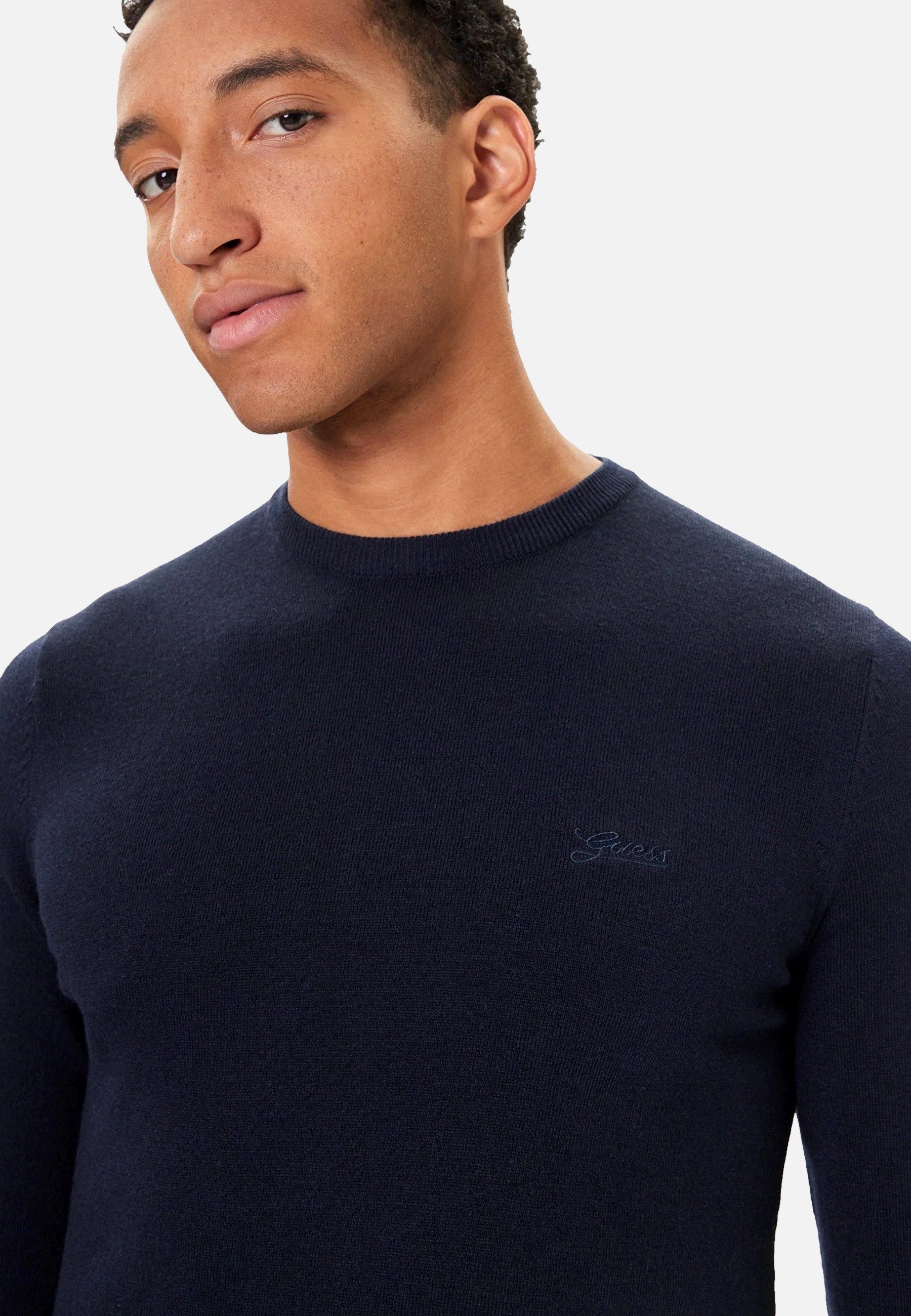 Guess Strickpullover Pullover Strickpullover R-Neck (1-tlg)