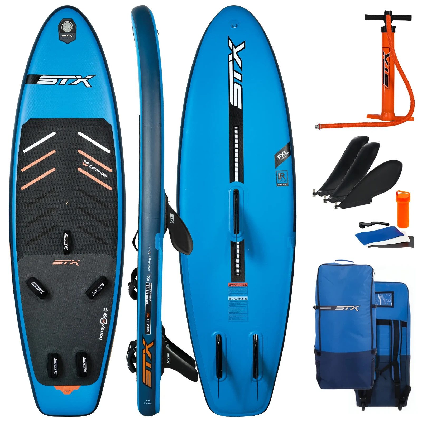 SUP-Board STX iWindsurf RS 280 SUP Windsurf Board FXL aufblasbar Komplett Set