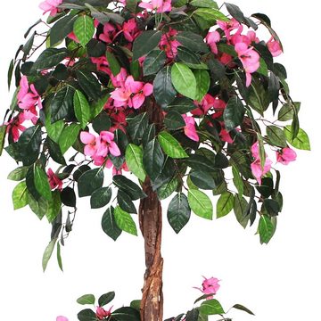 Kunstbaum Drillingsblume Bougainvillea Kunstpflanze Kunstbaum Künstlich 140 cm, Decovego