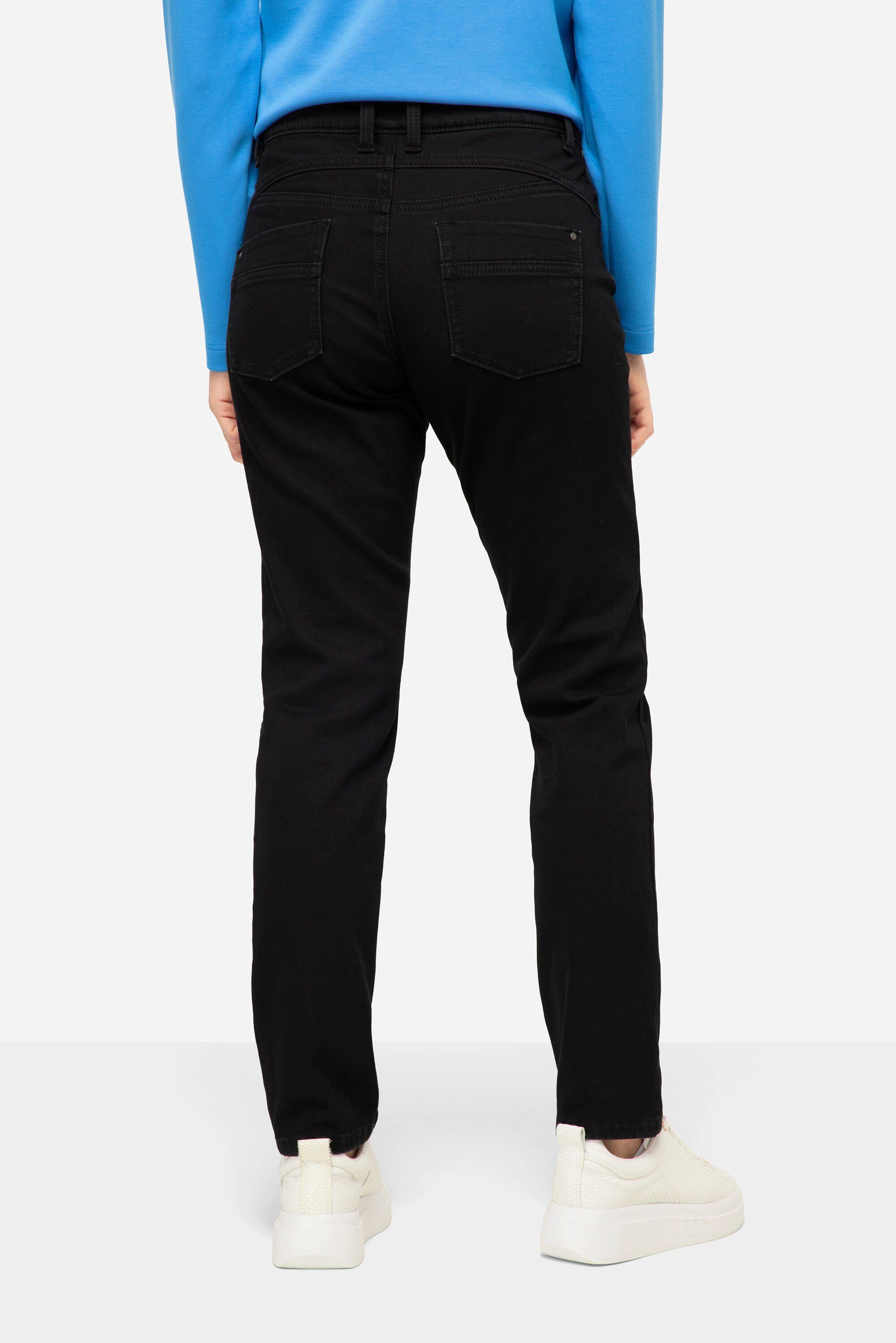 Laurasøn 5-Pocket-Jeans schwarz Fit 5-Pocket Straight Winter-Jeans