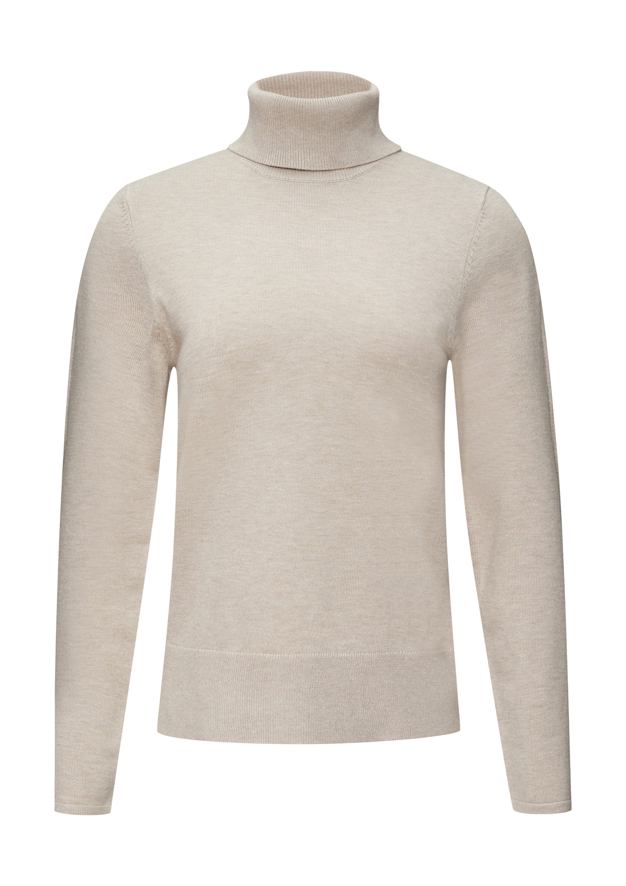 s.Oliver Longpullover Strickpullover Feiner Rollkragenpullover mit Ajour-De günstig online kaufen