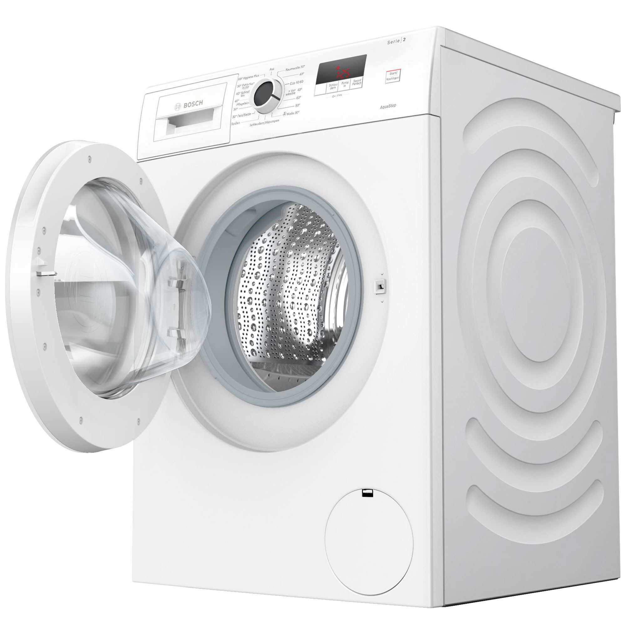 BOSCH Waschmaschine Serie 2 WGE02471, 7 kg, 1400 U/min, AquaStop, Nachlegefunktion, Active Water Plus – Bild 3 von 5